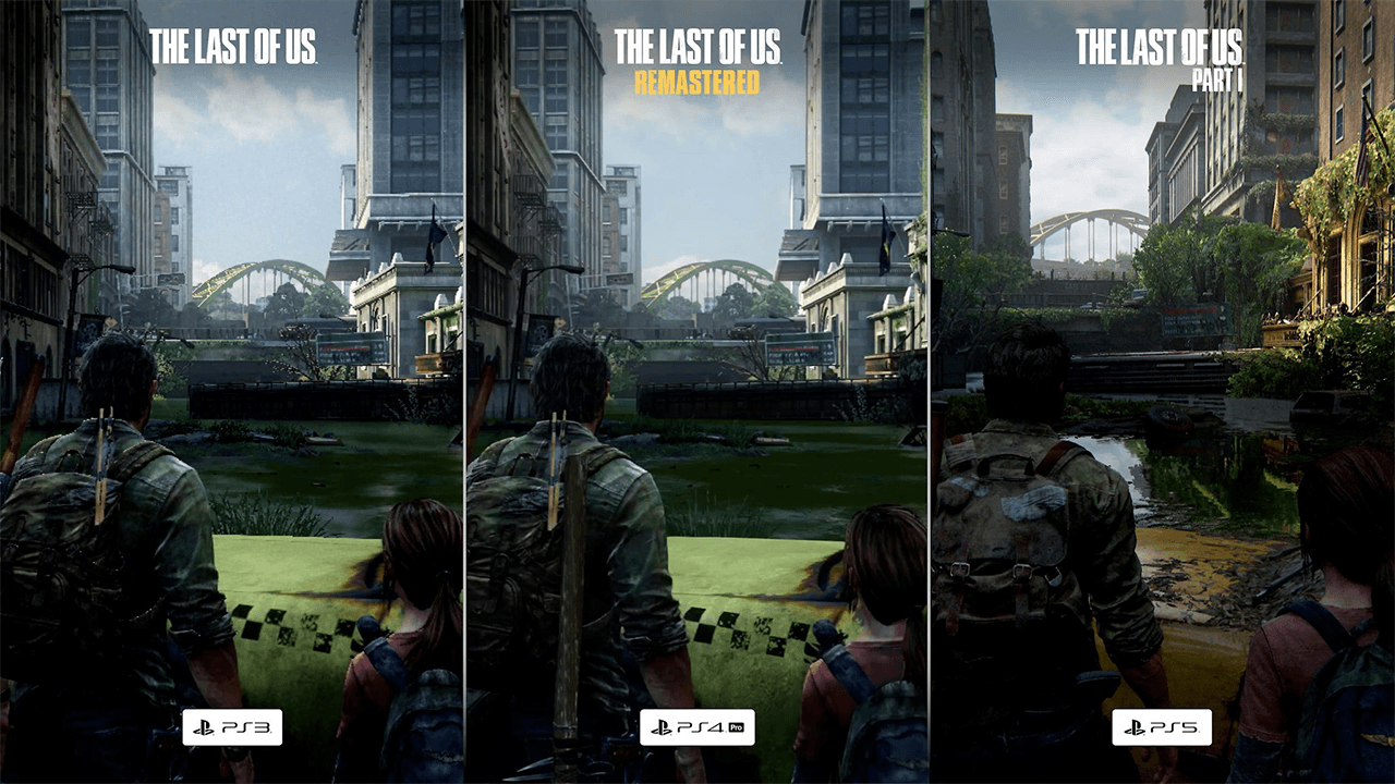 Comparing TLOU 1 on PS3/PS4/PS5